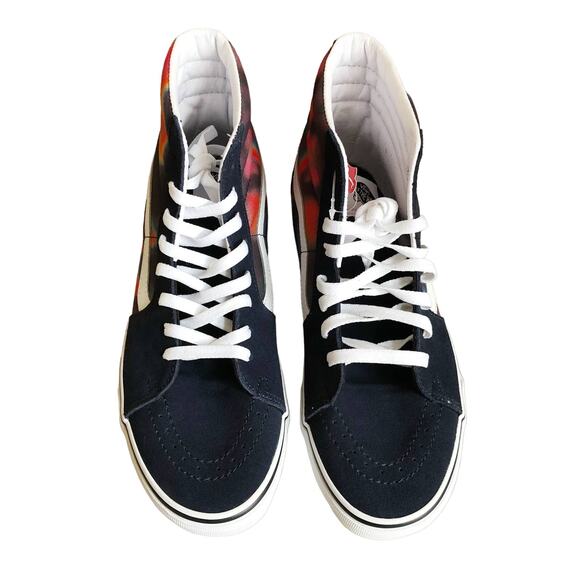 NWT Vans Sk8-Hi Sneaker Dark Aura Multi True White Size M9.5 W11.0 VN0A4U3CWN0 - Picture 3 of 8